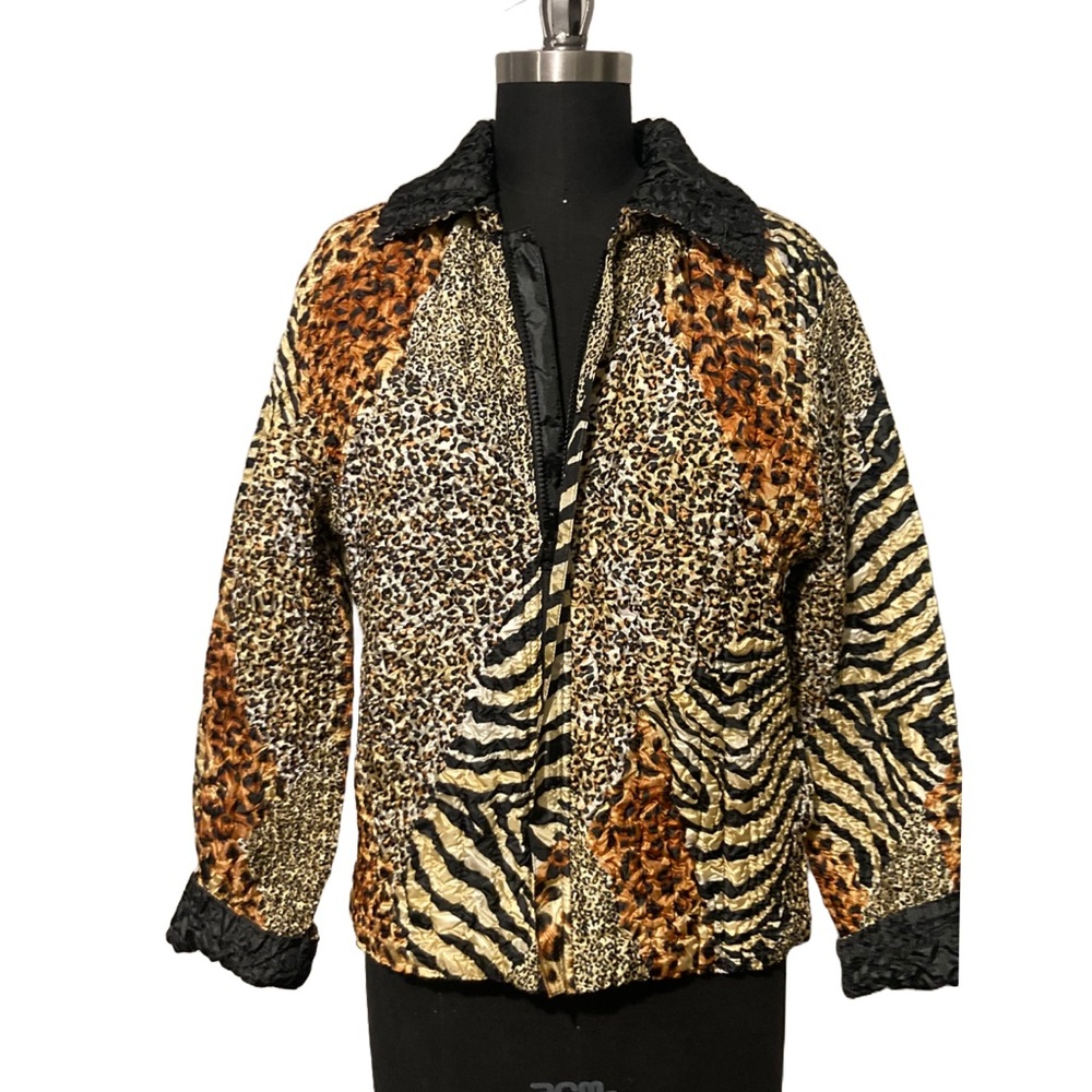 Magic Scarf Animal Print reversible  Women's Jacket